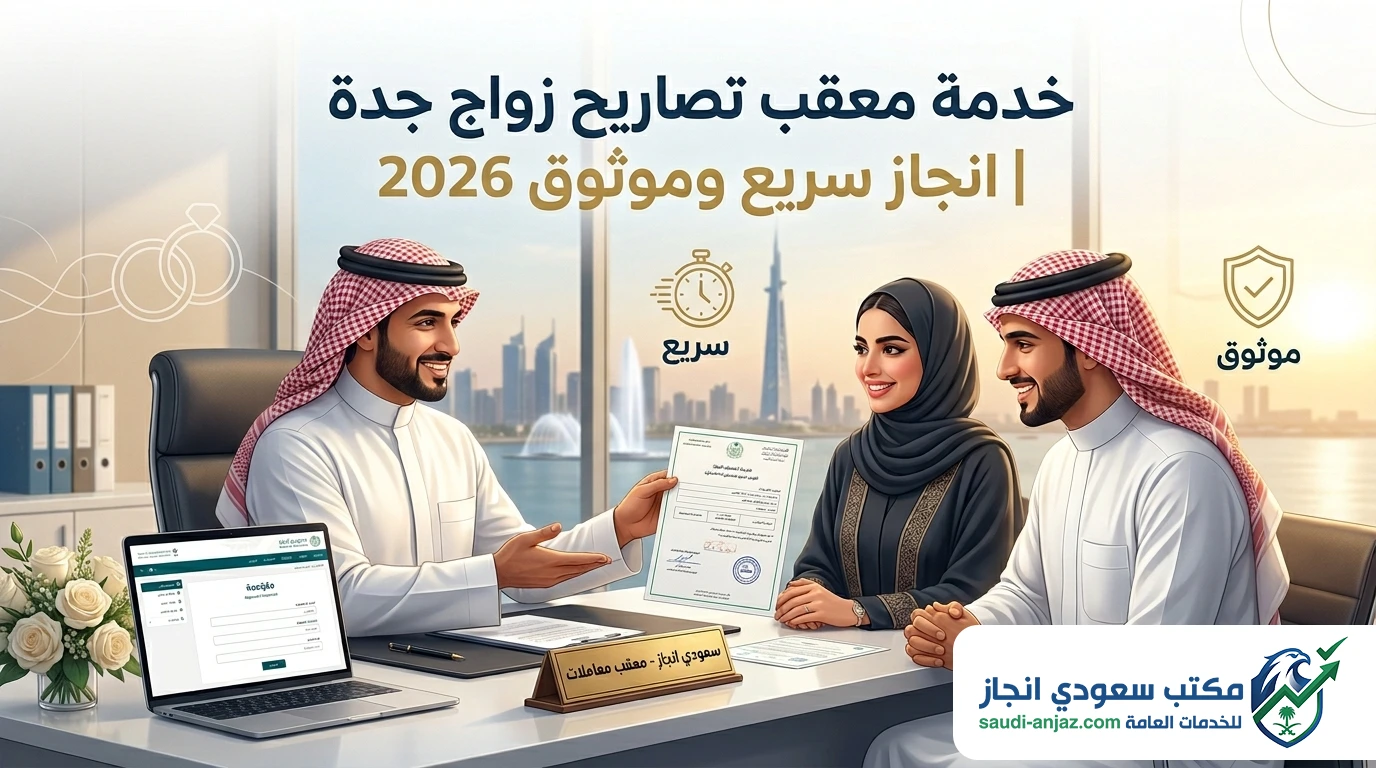خدمة معقب تصاريح زواج جدة